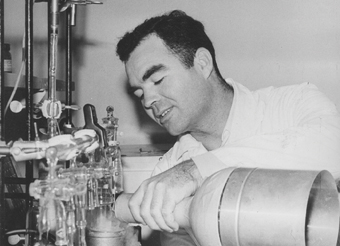 Prof. Zeev Luz then: In the NMR lab